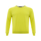 Pull en coton italien jaune ensoleillé