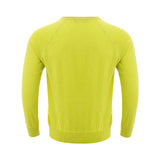 Pull en coton italien jaune ensoleillé