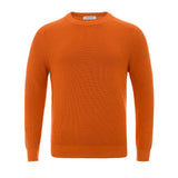 Maglione arancione in cotone italiano