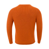 Italienischer Baumwollschick -orangefarbener Pullover