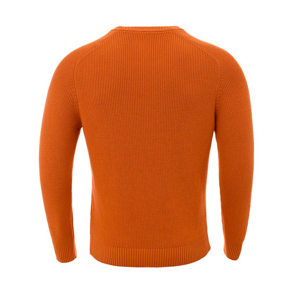 Maglione arancione in cotone italiano