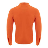 Polo en coton orange élégant pour hommes