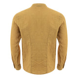 Gold Linen Elegance Men's Shirt