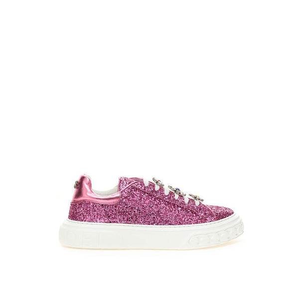 Sneaker in pelle Fuchsia