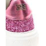 Fuchsia Leder -Sneaker