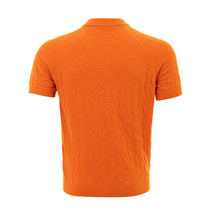 Chic Orange Cotton Polo für den modernen Herrn