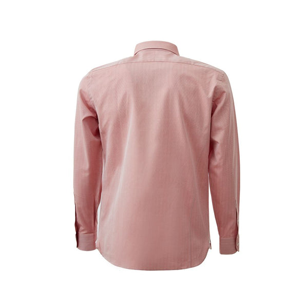 Shirt en coton rose élégant pour hommes