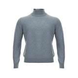 Elegant Cashmere Gray Men's Sweater