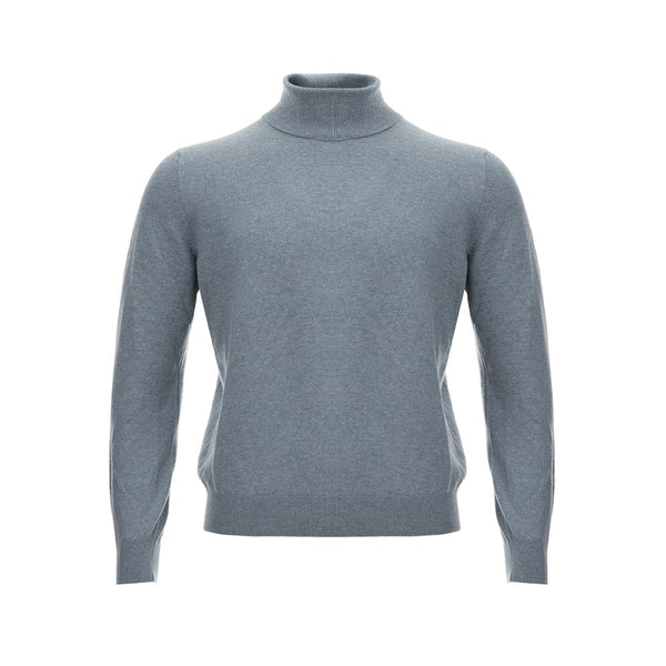 Elegante cashmere grigio maglione maschile