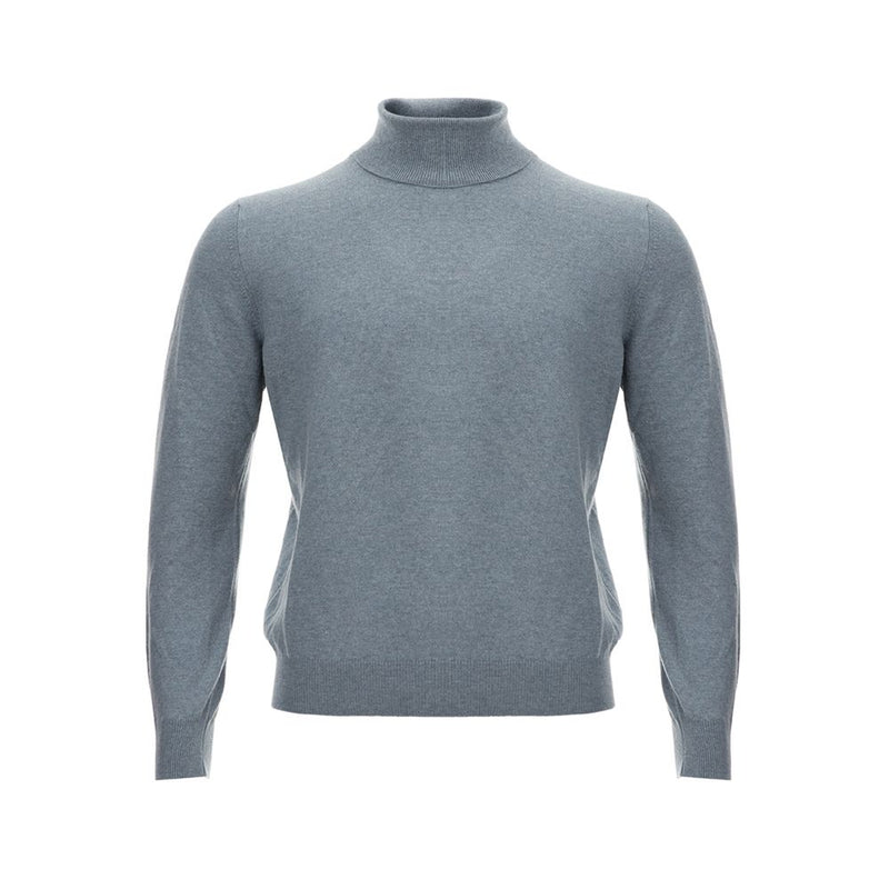 Elegante cashmere grigio maglione maschile