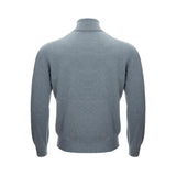 Elegant Cashmere Gray Men's Sweater