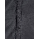 Schlanke schwarze Polyamid -Herrenjacke