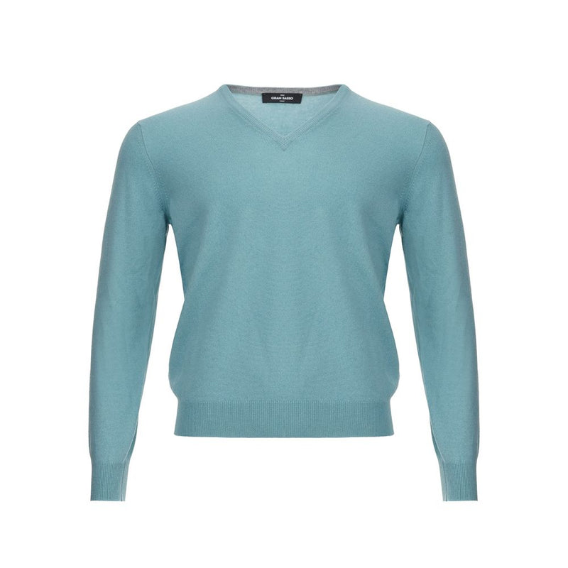 Turquoise Cashmere Sweater Elegance