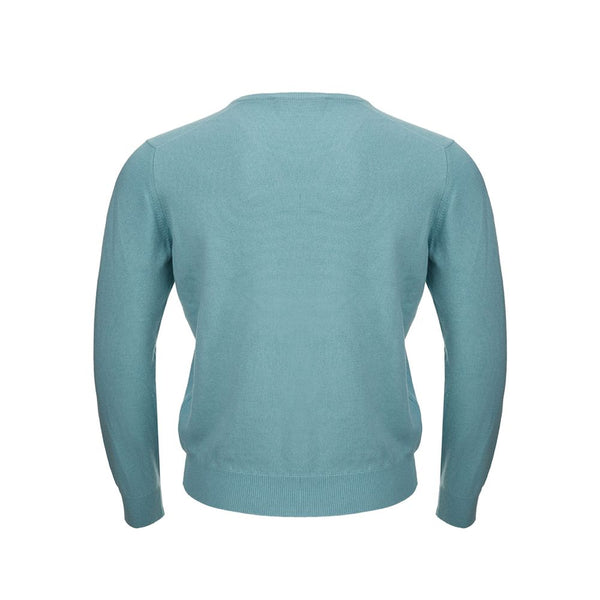 Turquoise Cashmere Sweater Elegance