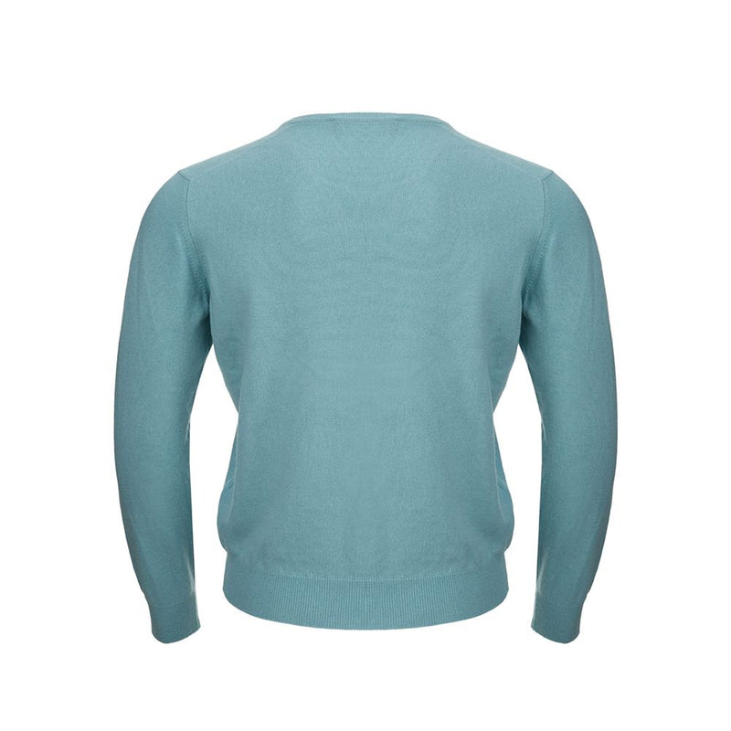 Élégance de pull en cachemire turquoise