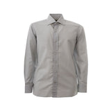 Elegante camisa gris de algodón para hombres