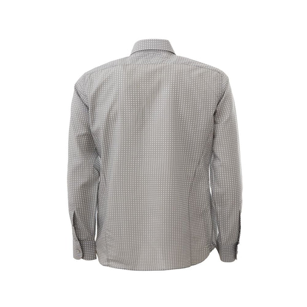 Chemise gris en coton élégante pour hommes