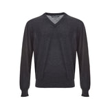 Eleganter grauer Kaschmirpullover für Männer