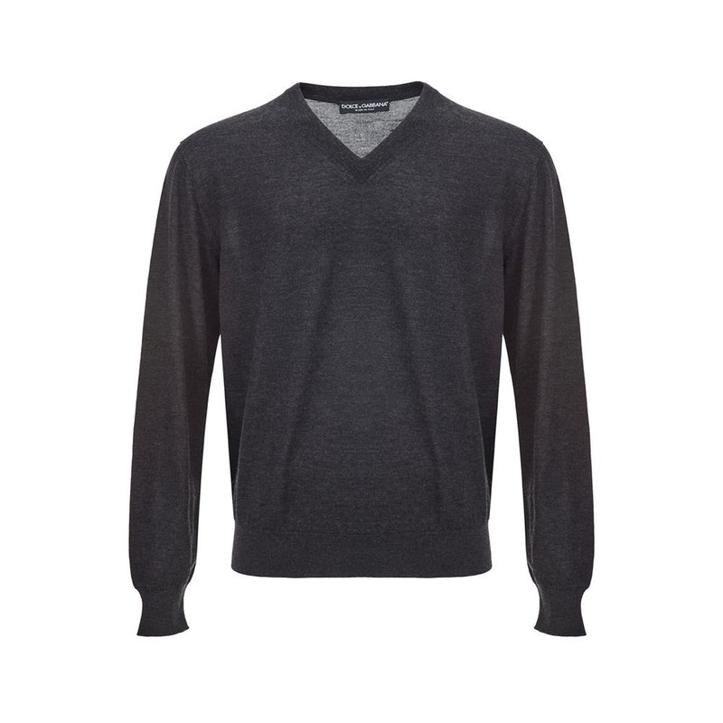 Pull d'élégant pull en cachemire gris pour les hommes