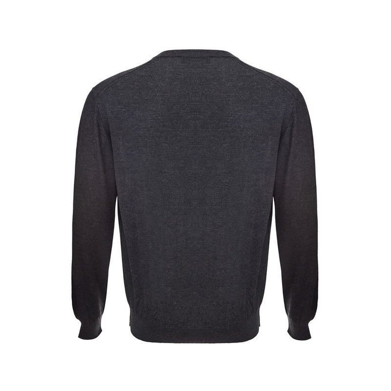 Eleganter grauer Kaschmirpullover für Männer