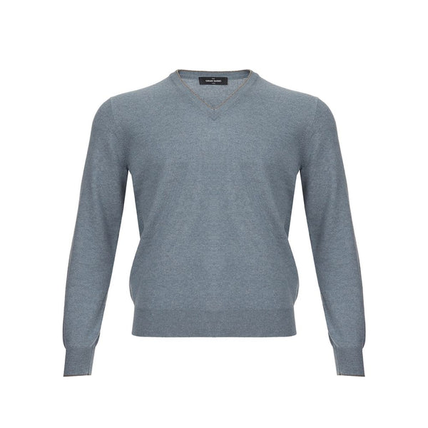 Elegante maglione cashmere in grigio chic