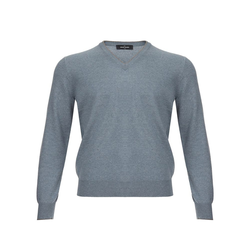 Elegante maglione cashmere in grigio chic