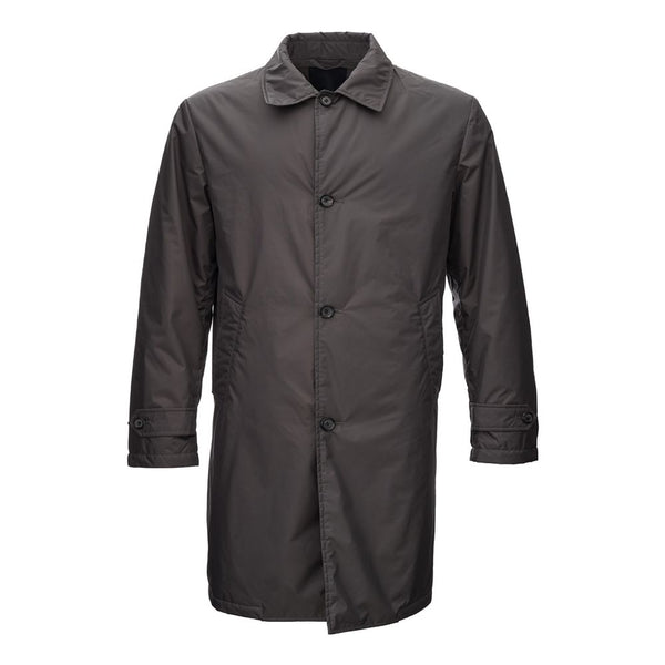 Chaqueta de poliamida gris elegante para hombres