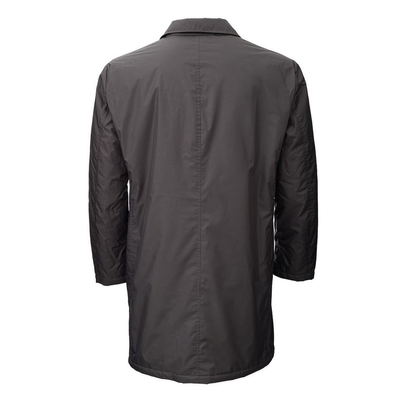 Chaqueta de poliamida gris elegante para hombres