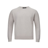 Elegante maglione grigio maschile cashmere