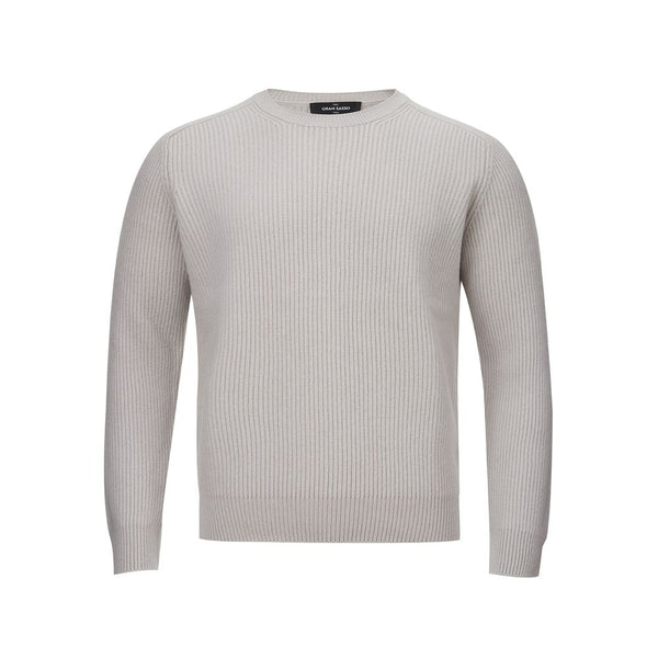 Elegante maglione grigio maschile cashmere