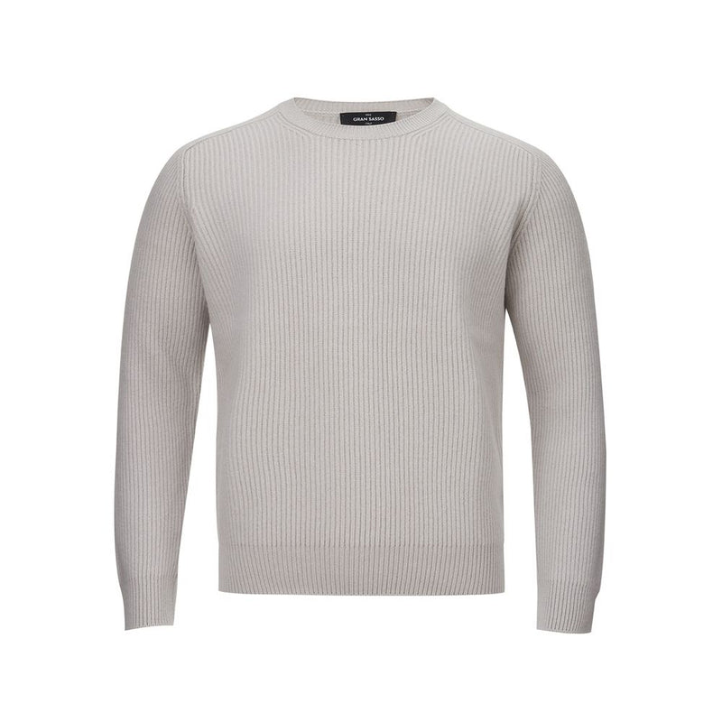 Elegant Cashmere Men's Gray Sweater