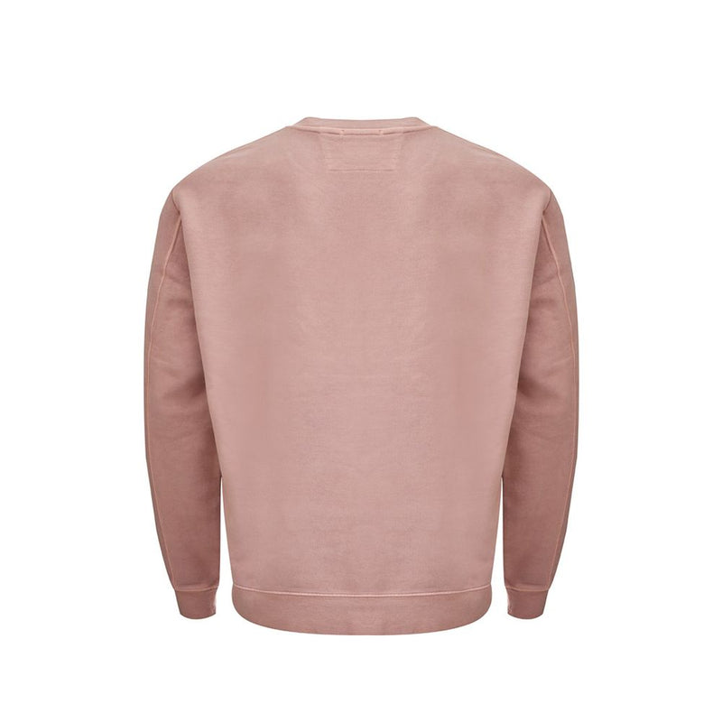 Chic Pink Cotton Sweater for Men