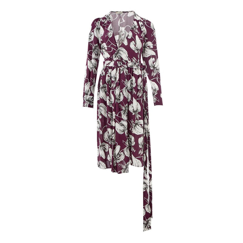 Robe viscose violette élégante