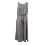 Robe gris de soie élégante - Élégance intemporelle