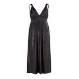 Robe noire en polyester élégant