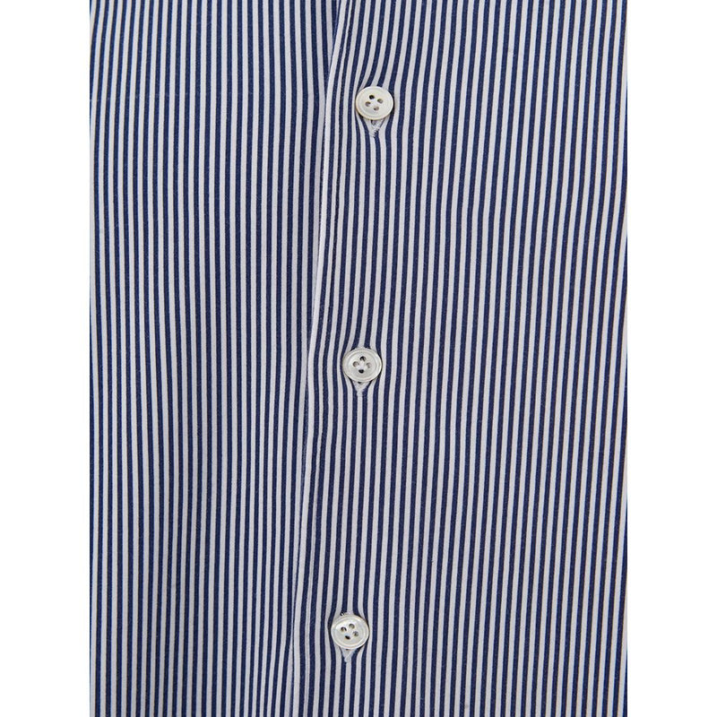 Elegante camisa de algodón multicolor para hombres