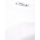 Elegante camiseta de algodón blanco italiano