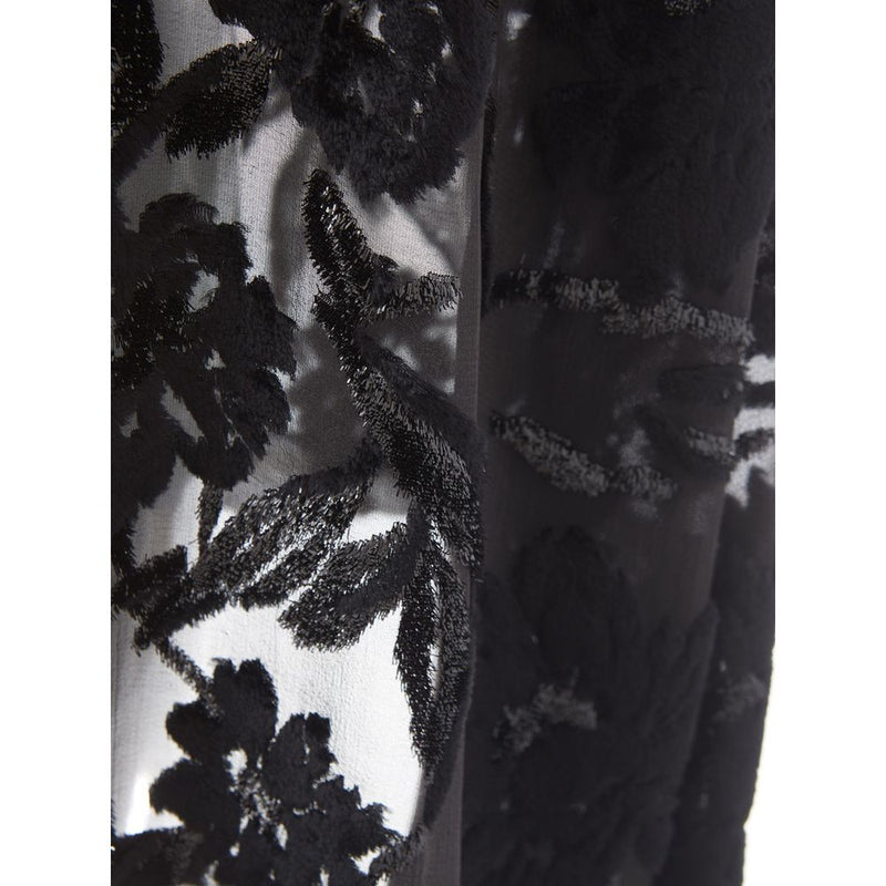 Robe viscose noire élégante