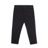 Elegantes pantalones de algodón negro para hombres