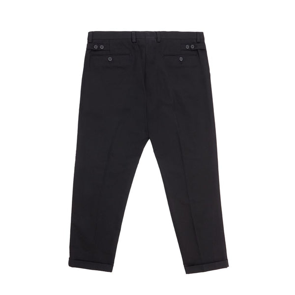 Pantalon en coton noir élégant pour hommes