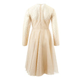 Robe d'élégance en coton beige