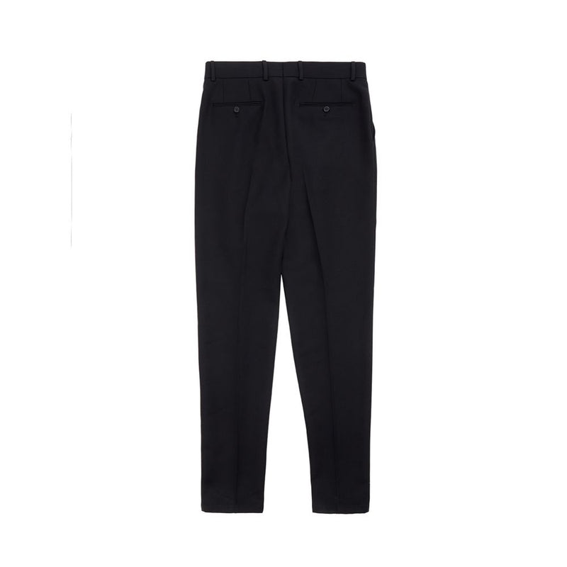 Elegantes pantalones negros de poliéster para hombres