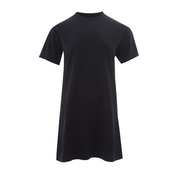 Elegante camiseta de algodón negro