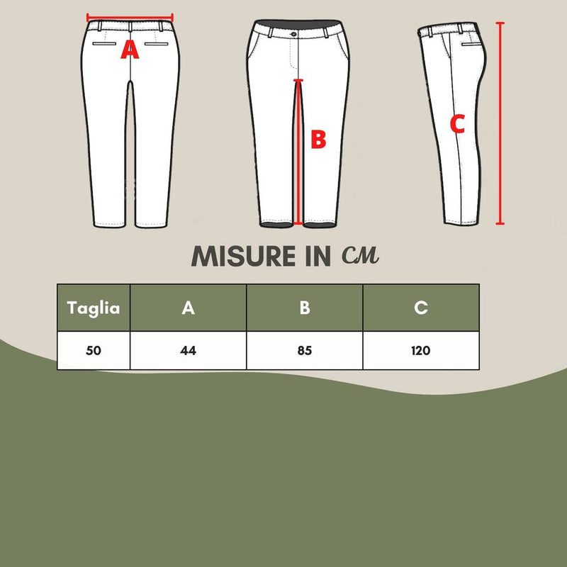 Eleganti pantaloni neri in poliestere per uomini