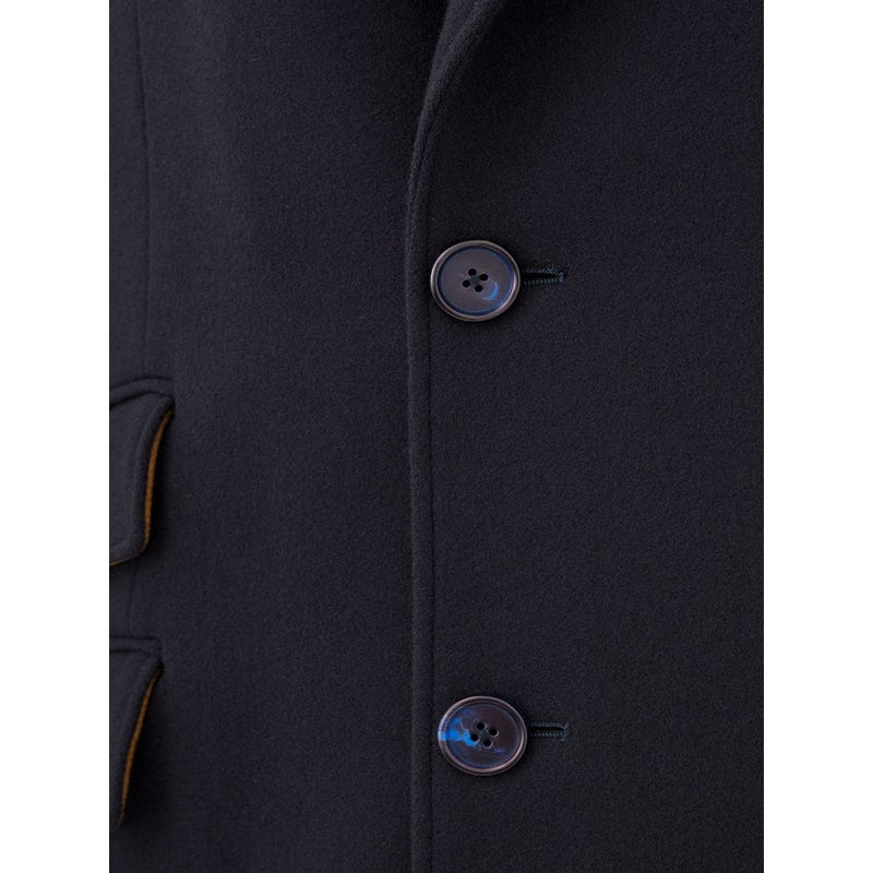 Elegant Blue Wool Jacket for Men