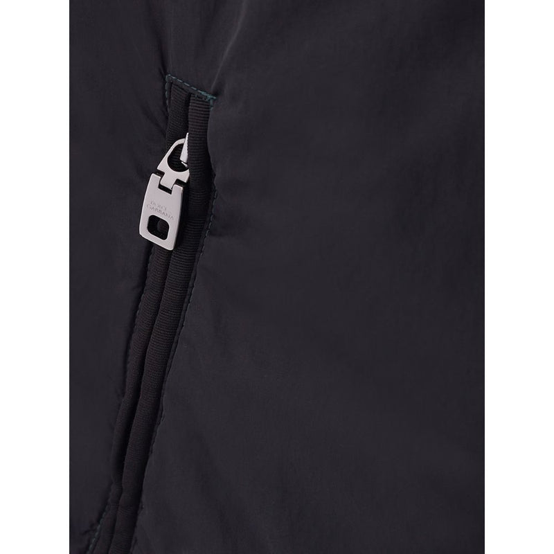 Elegante schwarze Polyamidjacke