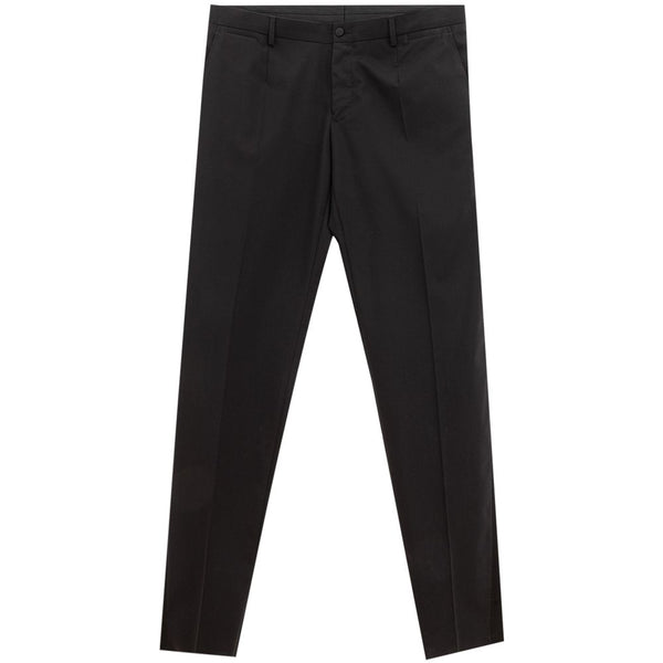 Pantalon élégant en laine noire pour hommes