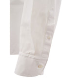 Elegant White Cotton Men's Shirt