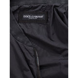 Elegante schwarze Polyamidjacke