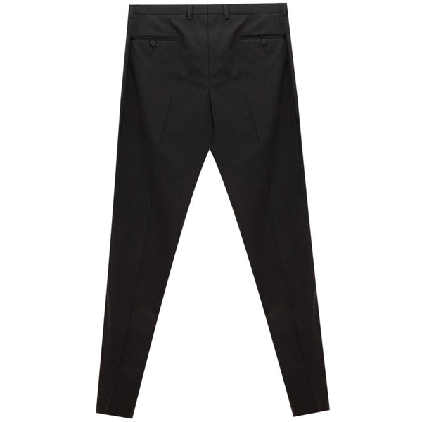 Pantalones de lana negros elegantes para hombres